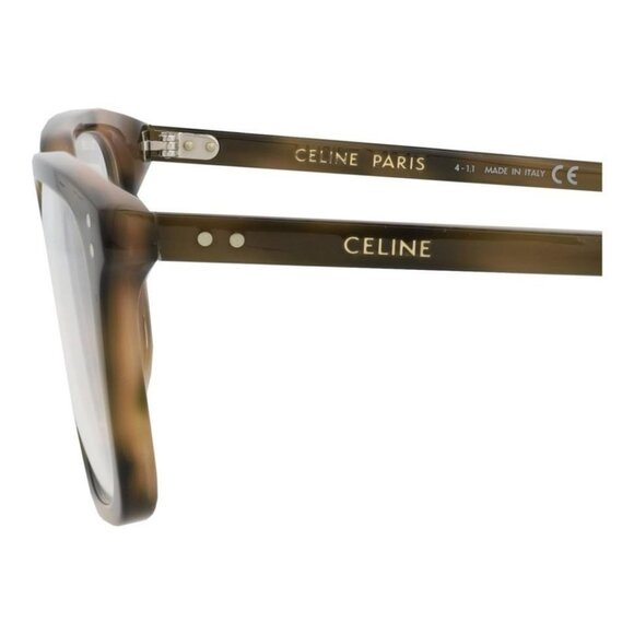 Celine Mens Square/Rectangle Havana Havana Transparent Fashion Designer Eyewear - Picture 4 of 4